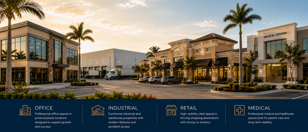CRE Commercial Group through Kevin Sabbides offers our lease listing services for office buildings, industrial buildings, retail centers, and also medical office buildings (MOBs). We find great tenants for our property owners and investors.