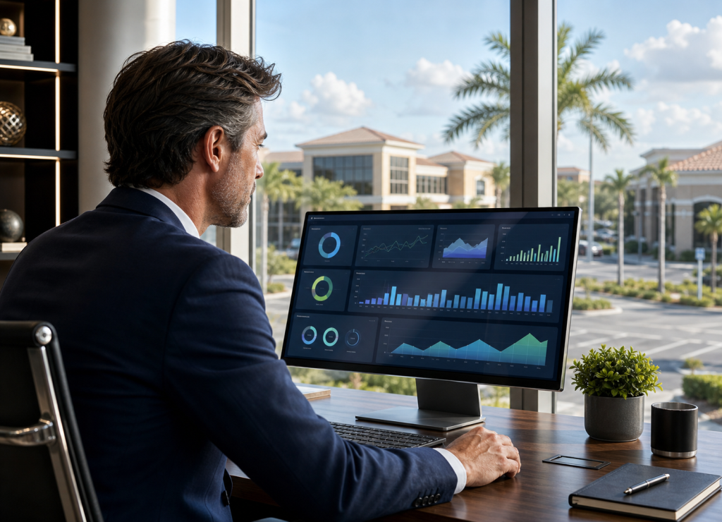 CRE Commercial Group offers property management services that includes full accounting services that handles collections of rents as well as vendor payables and everything in between. We monitor, manage, and measure every expense line and offer reporting.